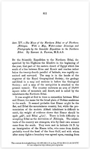 The mines of the northern Etbai or of northern Æthiopia. With a map, water-colour drawings and photographs by the scientific expedition to the northern Etbai